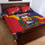 Venezuela Independence Day Quilt Bed Set Feliz Dia de la Independencia Grunge Style - Wonder Print Shop