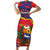 Venezuela Independence Day Short Sleeve Bodycon Dress Feliz Dia de la Independencia Grunge Style - Wonder Print Shop