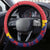 Venezuela Independence Day Steering Wheel Cover Feliz Dia de la Independencia Grunge Style - Wonder Print Shop