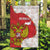 Russia Independence Day Garden Flag Coat Of Arms With Map - Wonder Print Shop