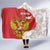 Russia Independence Day Hooded Blanket Coat Of Arms With Map