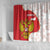 Russia Independence Day Shower Curtain Coat Of Arms With Map