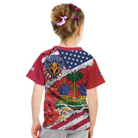 Haitian Heritage Month Kid T Shirt Haitian Americans Proud Grunge Style