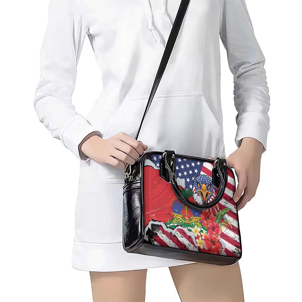 Haitian Heritage Month Shoulder Handbag Haitian Americans Proud Grunge Style