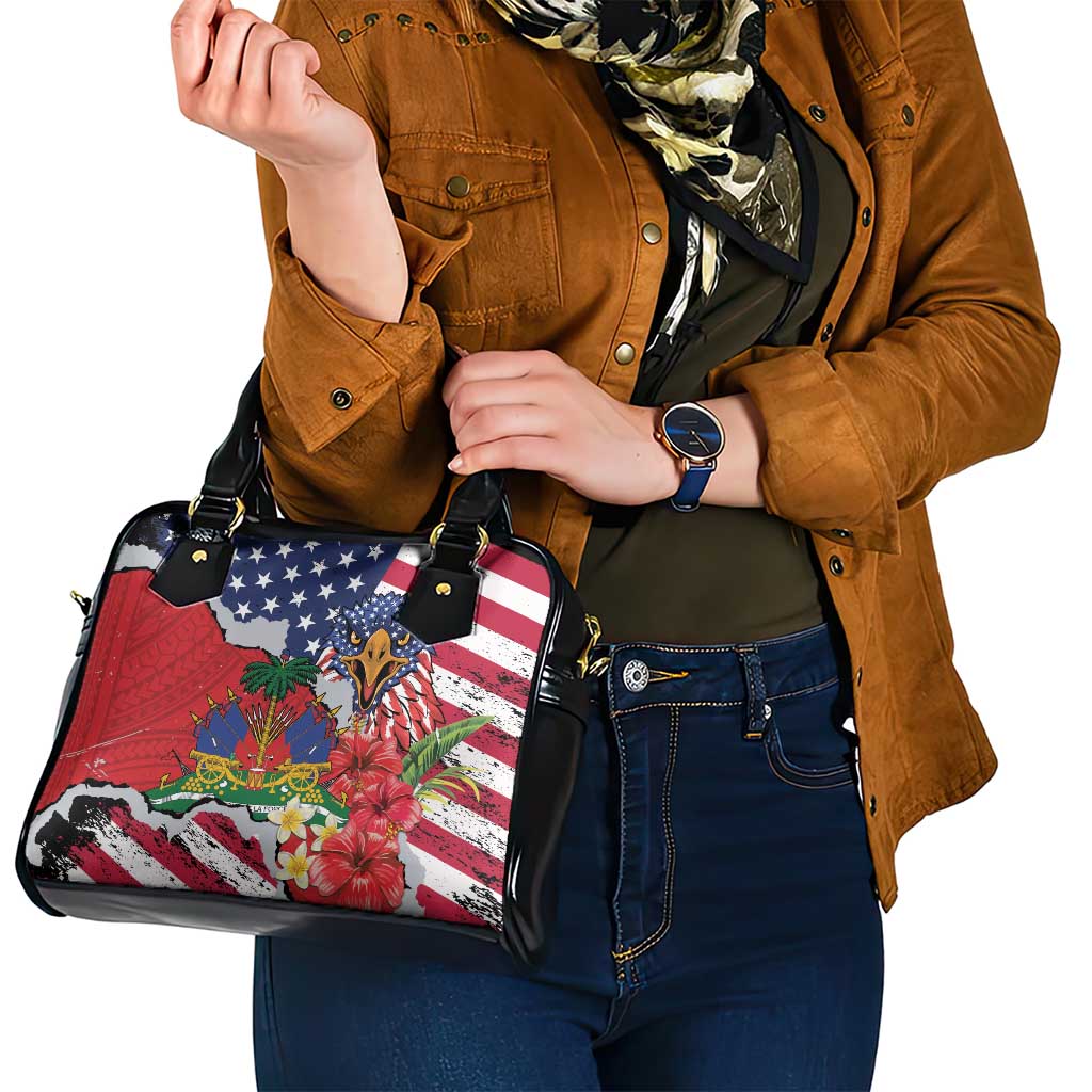 Haitian Heritage Month Shoulder Handbag Haitian Americans Proud Grunge Style