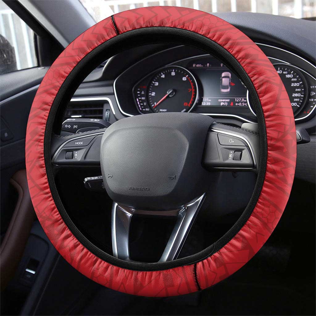 Haitian Heritage Month Steering Wheel Cover Haitian Americans Proud Grunge Style
