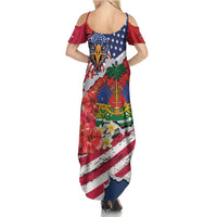 Haitian Heritage Month Summer Maxi Dress Haitian Americans Proud Grunge Style