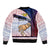 Personalised Father Day Philippines Bomber Jacket Filipino Pattern Maligayang Araw ng Mga Ama - Wonder Print Shop