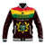 1 July Ghana Republic Day Baseball Jacket African Pattern Mix Flag Unique Style - Wonder Print Shop