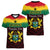 1 July Ghana Republic Day Women V Neck T Shirt African Pattern Mix Flag Unique Style - Wonder Print Shop