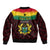 Personalised 1 July Ghana Republic Day Bomber Jacket African Pattern Mix Flag Unique Style - Wonder Print Shop