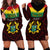 Personalised 1 July Ghana Republic Day Hoodie Dress African Pattern Mix Flag Unique Style - Wonder Print Shop