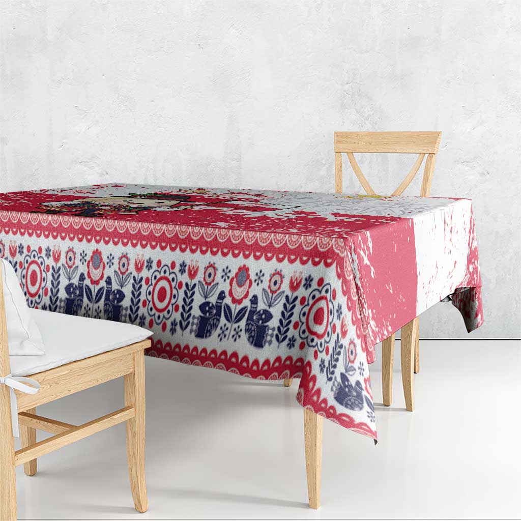 Poland Pierogi Festival Tablecloth Funny Dumpling Costume With Flag - Wonder Print Shop