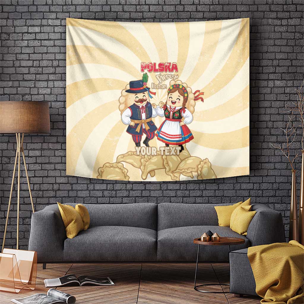 Personalised Pierogi Festival Poland Tapestry Polska Dumpling Kocham - Wonder Print Shop