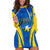 Ukraine Hoodie Dress Happy Ukrainian 32nd Independence Anniversary - Wonder Print Shop