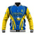 Custom Ukraine Baseball Jacket Happy Ukrainian 32nd Independence Anniversary - Wonder Print Shop