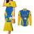 custom-ukraine-couples-matching-mermaid-dress-and-long-sleeve-button-shirts-happy-ukrainian-32nd-independence-anniversary