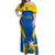 Custom Ukraine Off Shoulder Maxi Dress Happy Ukrainian 32nd Independence Anniversary - Wonder Print Shop