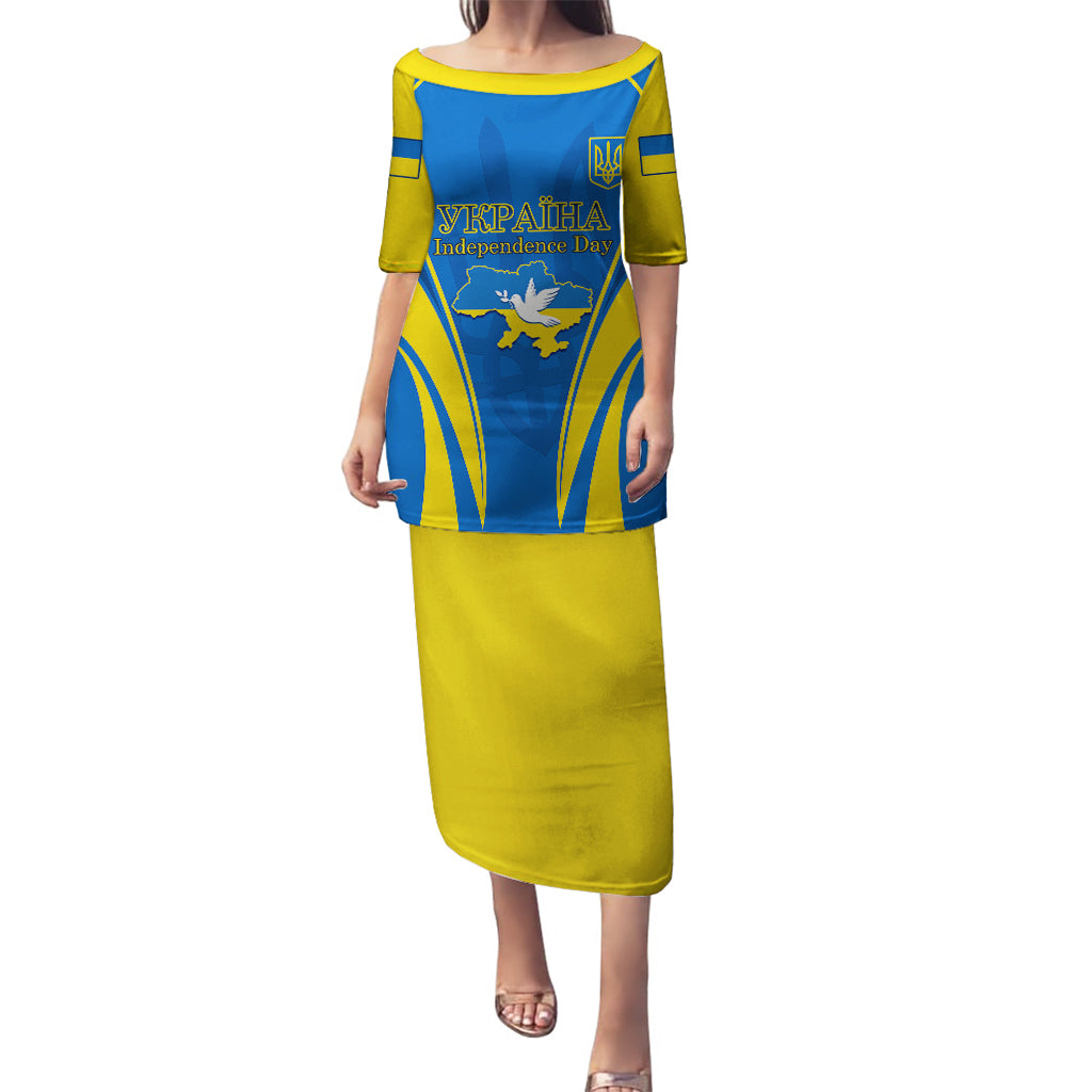 Custom Ukraine Puletasi Happy Ukrainian 32nd Independence Anniversary - Wonder Print Shop