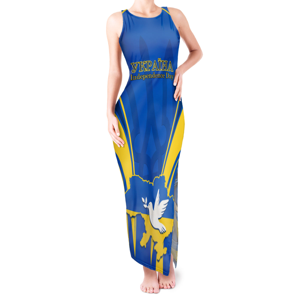 custom-ukraine-tank-maxi-dress-happy-ukrainian-32nd-independence-anniversary