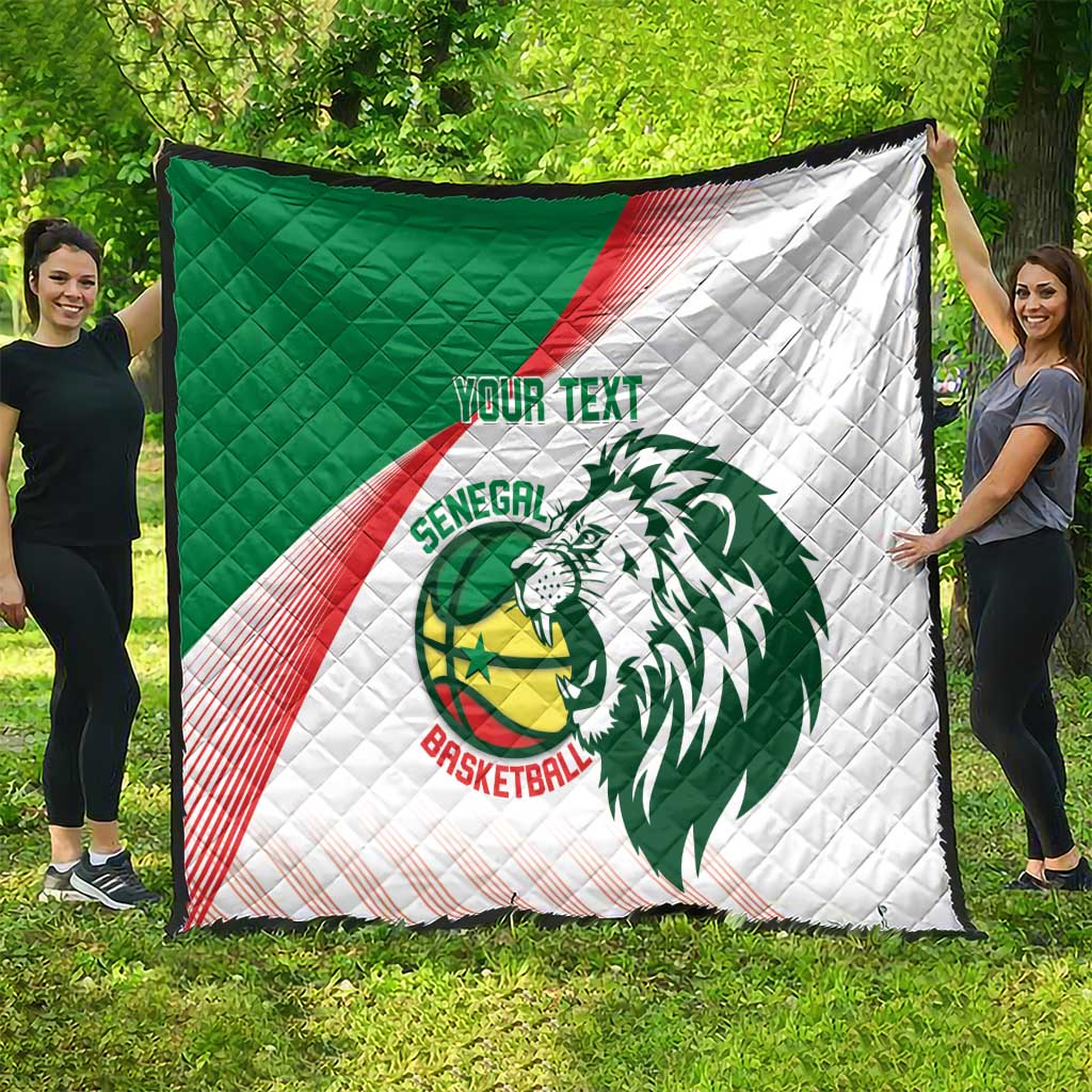 Senegal Basketball Custom Quilt Come On Lions - Wonder Print Shop