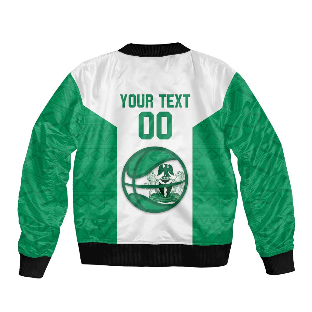 Nigeria Basketball Custom Bomber Jacket Come On Tigers - Wonder Print Shop