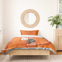 Ivory Coast Basketball Custom Bedding Set Allez Les Elephants - Wonder Print Shop