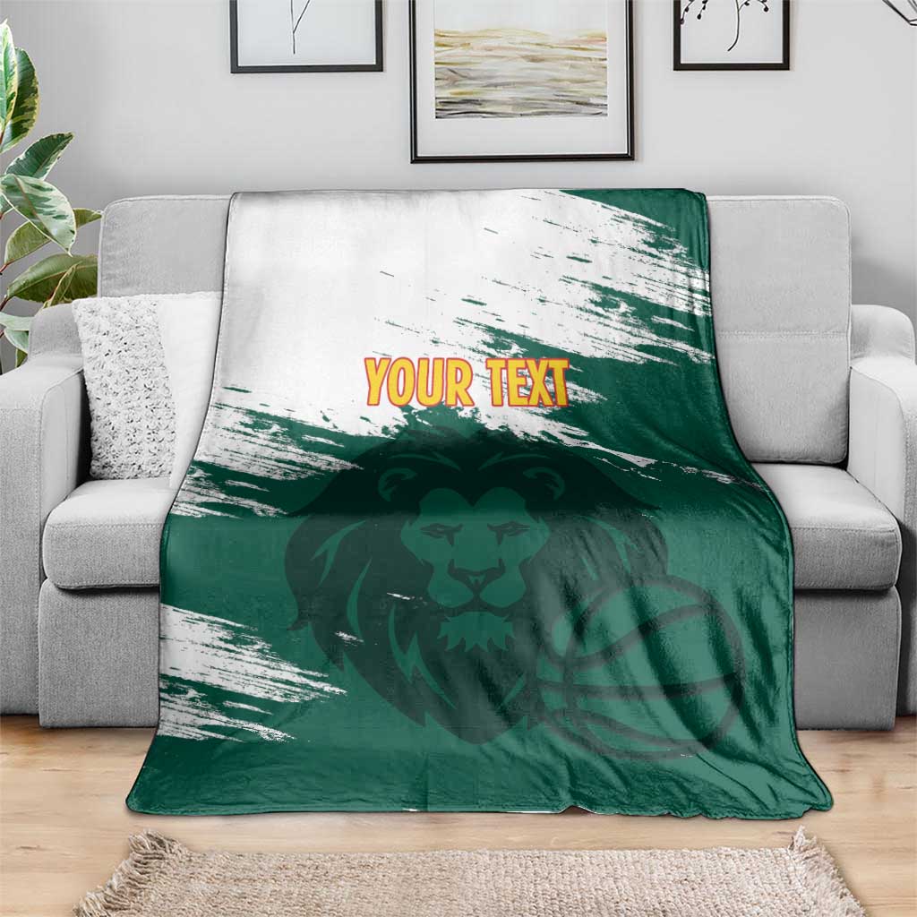 Cameroon Basketball Custom Blanket Come On Indomitable Lions - Wonder Print Shop