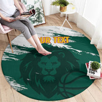 Cameroon Basketball Custom Round Carpet Come On Indomitable Lions - Wonder Print Shop
