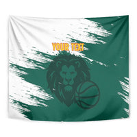 Cameroon Basketball Custom Tapestry Come On Indomitable Lions - Wonder Print Shop