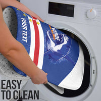 Cape Verde Basketball Custom Bathroom Set Come On Blue Sharks - Wonder Print Shop