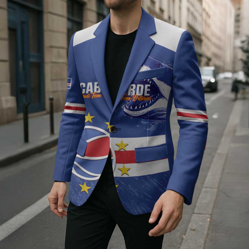Cape Verde Basketball Custom Blazer Come On Blue Sharks - Wonder Print Shop