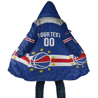 Cape Verde Basketball Custom Cloak Come On Blue Sharks - Wonder Print Shop
