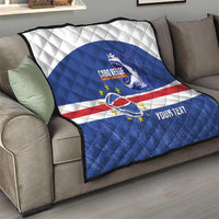 Cape Verde Basketball Custom Quilt Come On Blue Sharks - Wonder Print Shop