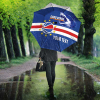 Cape Verde Basketball Custom Umbrella Come On Blue Sharks - Wonder Print Shop