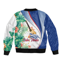 Cavaquinho Cabo Verde Bomber Jacket Cape Verdean Instrument Tropical Sea Turtle