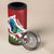 Personalised Kiribati Tarawa Atoll 4 in 1 Can Cooler Tumbler Frigate Bird With Map Tropical Style - Wonder Print Shop