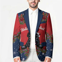 Scottish Terrier Christmas Personalised Blazer Thistle Wreath Bow Nollaig Chridheil