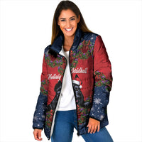 Scottish Terrier Christmas Personalised Padded Jacket Thistle Wreath Bow Nollaig Chridheil