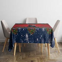 Scottish Terrier Christmas Personalised Tablecloth Thistle Wreath Bow Nollaig Chridheil