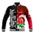 New Zealand And England Rugby Baseball Jacket 2023 World Cup All Black Combine Red Roses - Wonder Print Shop