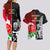 New Zealand And England Rugby Couples Matching Long Sleeve Bodycon Dress and Hawaiian Shirt 2023 World Cup All Black Combine Red Roses - Wonder Print Shop