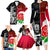 New Zealand And England Rugby Family Matching Long Sleeve Bodycon Dress and Hawaiian Shirt 2023 World Cup All Black Combine Red Roses - Wonder Print Shop