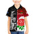 New Zealand And England Rugby Family Matching Mermaid Dress and Hawaiian Shirt 2023 World Cup All Black Combine Red Roses - Wonder Print Shop