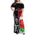 New Zealand And England Rugby Family Matching Off Shoulder Maxi Dress and Hawaiian Shirt 2023 World Cup All Black Combine Red Roses - Wonder Print Shop