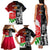 New Zealand And England Rugby Family Matching Tank Maxi Dress and Hawaiian Shirt 2023 World Cup All Black Combine Red Roses - Wonder Print Shop