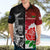 New Zealand And England Rugby Hawaiian Shirt 2023 World Cup All Black Combine Red Roses - Wonder Print Shop