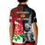 New Zealand And England Rugby Kid Polo Shirt 2023 World Cup All Black Combine Red Roses - Wonder Print Shop