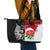 New Zealand And England Rugby Leather Tote Bag 2023 World Cup All Black Combine Red Roses - Wonder Print Shop