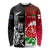 New Zealand And England Rugby Long Sleeve Shirt 2023 World Cup All Black Combine Red Roses - Wonder Print Shop